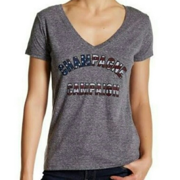 CHAMPAGNE CAMPAIGN GRAY TEE SHIRT - Picture 3 of 9